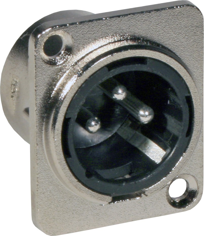 Châssis XLR mâle (2 pièces)