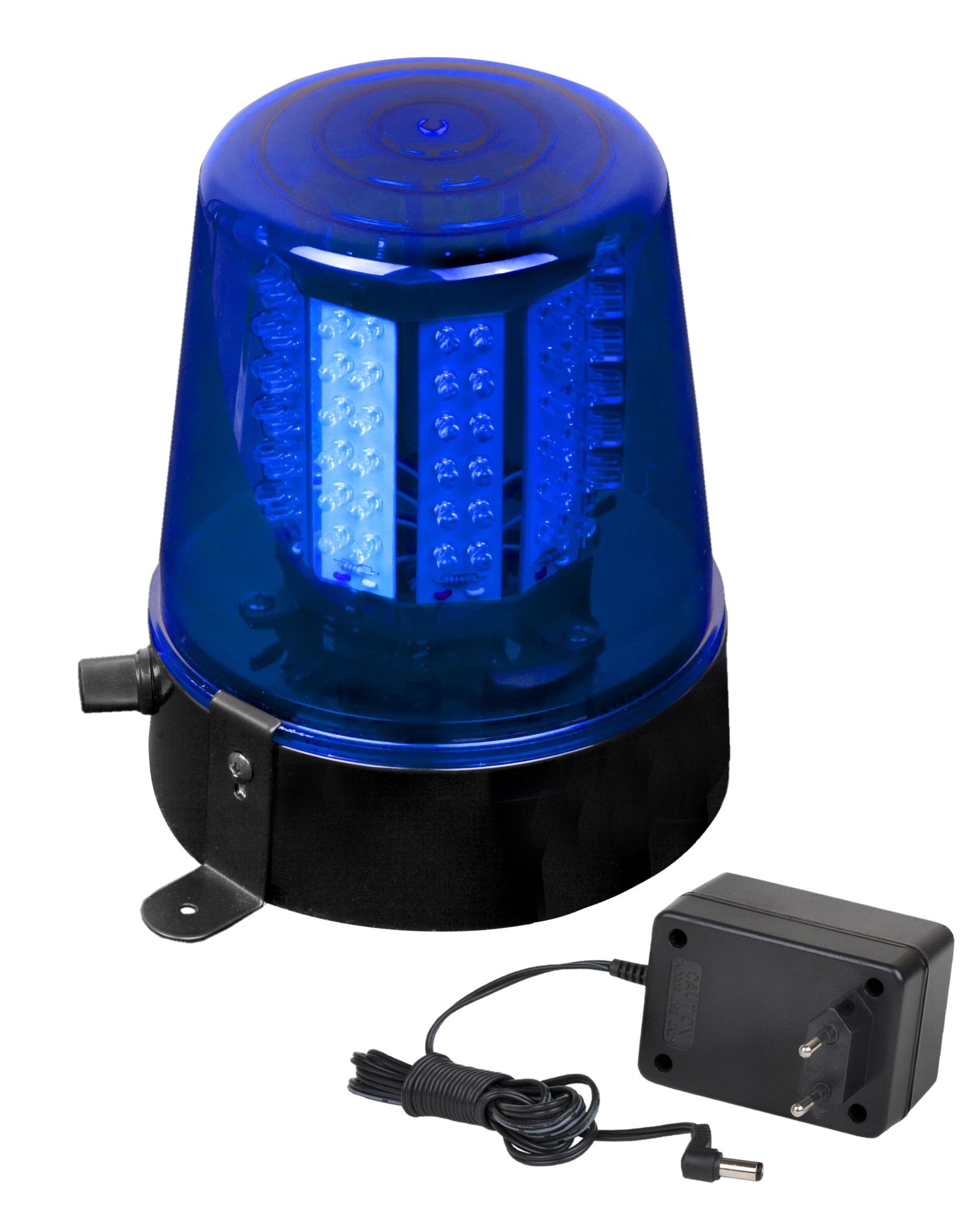 Blue warning light based on 108 extremely bright LEDs