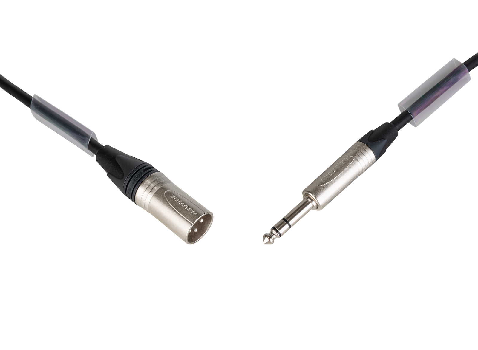 EURO PRO-SERIES: Balanced Audio cable 3pin XLR Male  Jack Stereo Male with Neutrik- connectors, L=1.5m