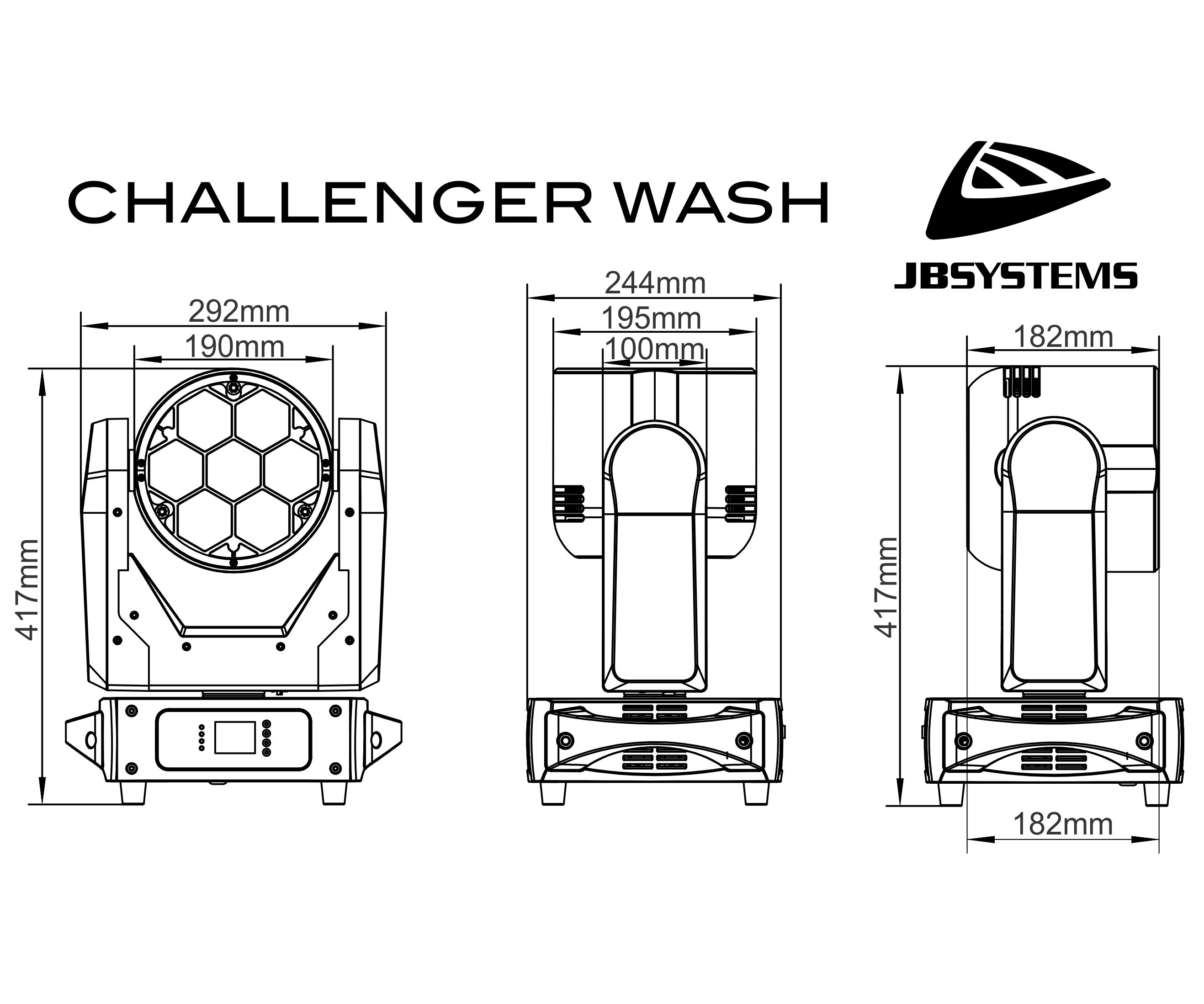 Jb Systems Challenger Wash Powerful Moving Wash