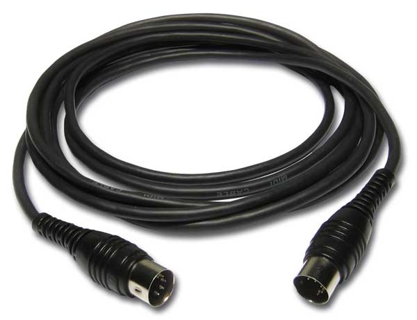 DIN 5-pin male - DIN 5-pin male midi cable - 3m