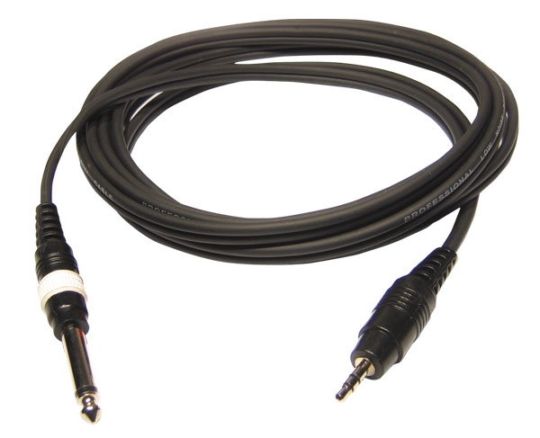 Male stereo 3.5mm mini Jack / Male stereo 6.35 Jack line cable - 1.5m