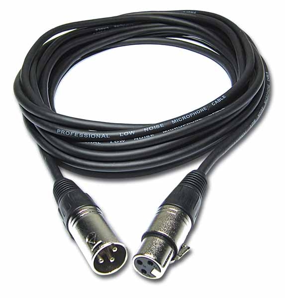 XLR female / XLR male microphone cable - 20m