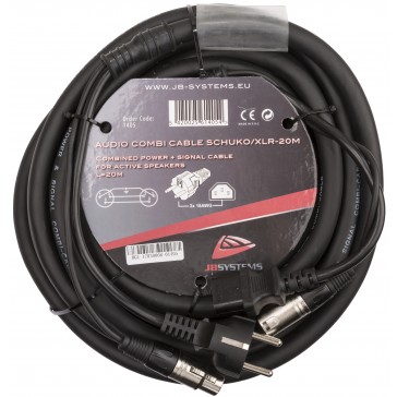 AUDIO COMBI CABLE SCHUKO/XLR-20M