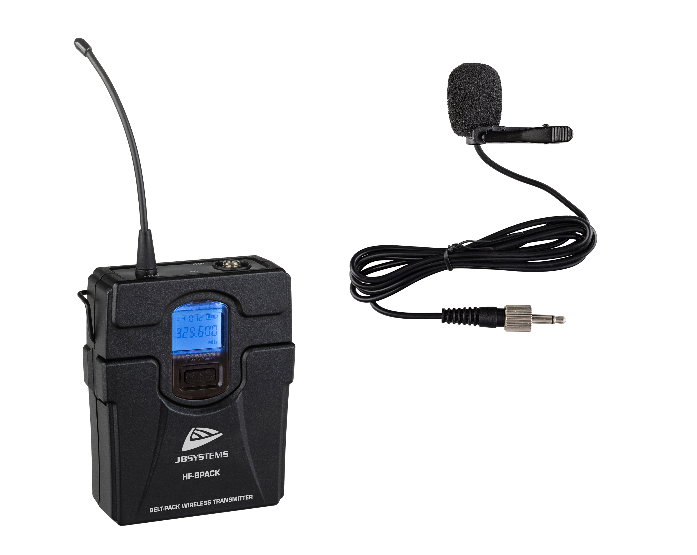 Belt-pack and lavalier microphone for use with the HF-TWIN RECEIVER