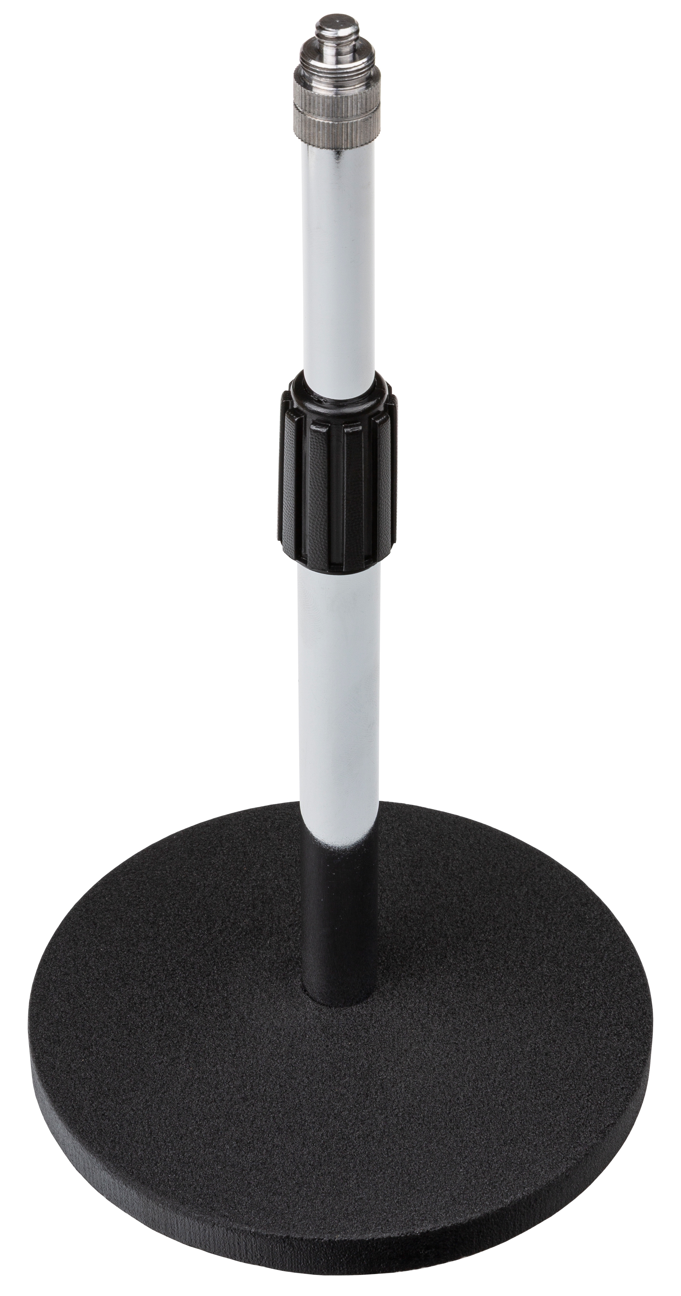 Small, straight table stand for mic, thread:3/8"