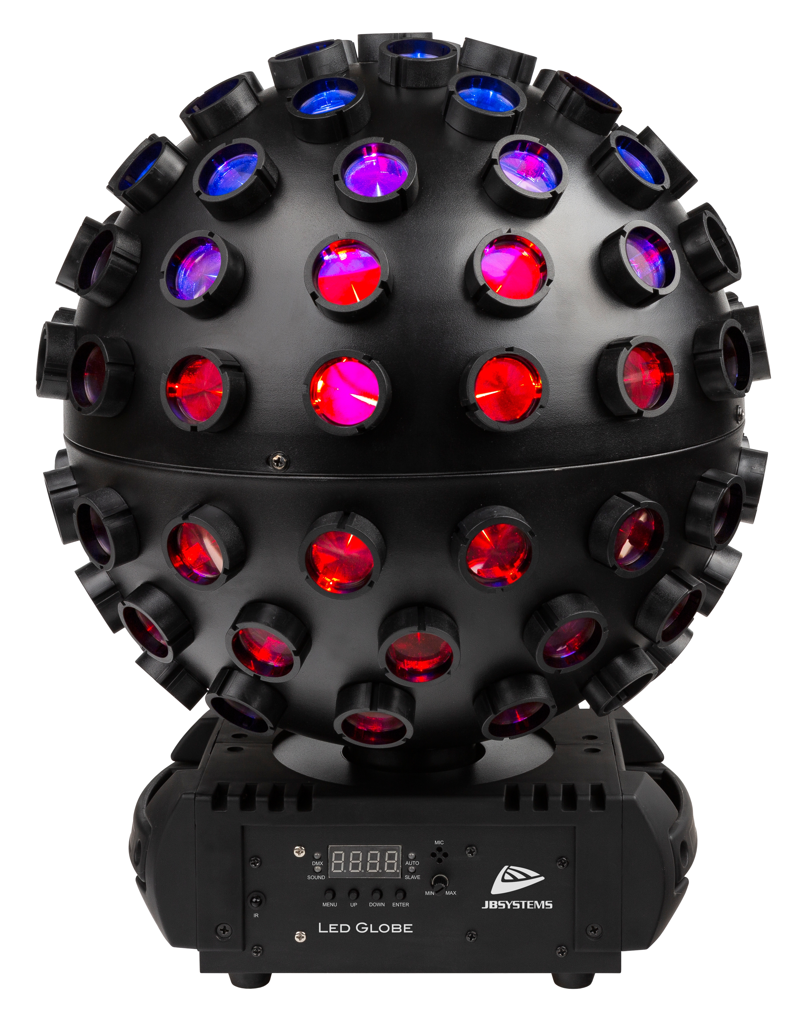 LED GLOBE is the perfect alternative for the classic mirror ball with pin spots!