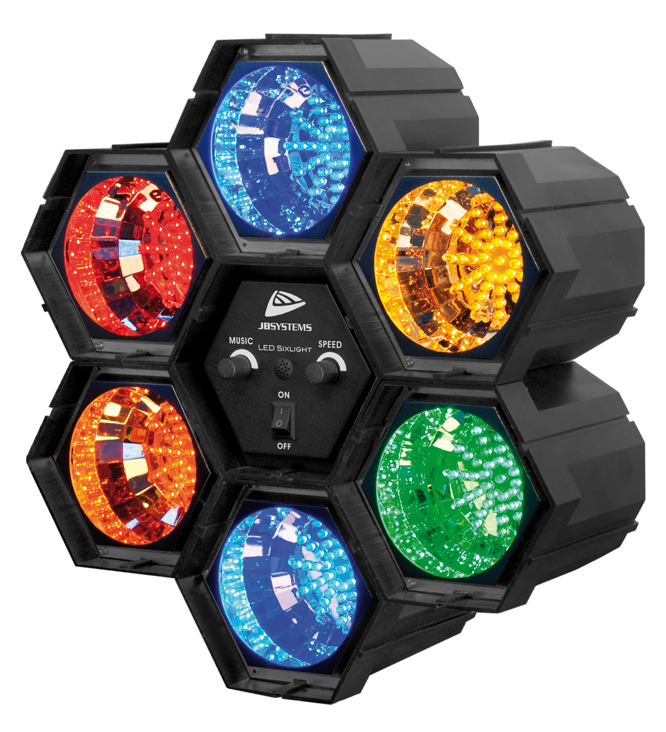 Music controlled, 6-channel running light
