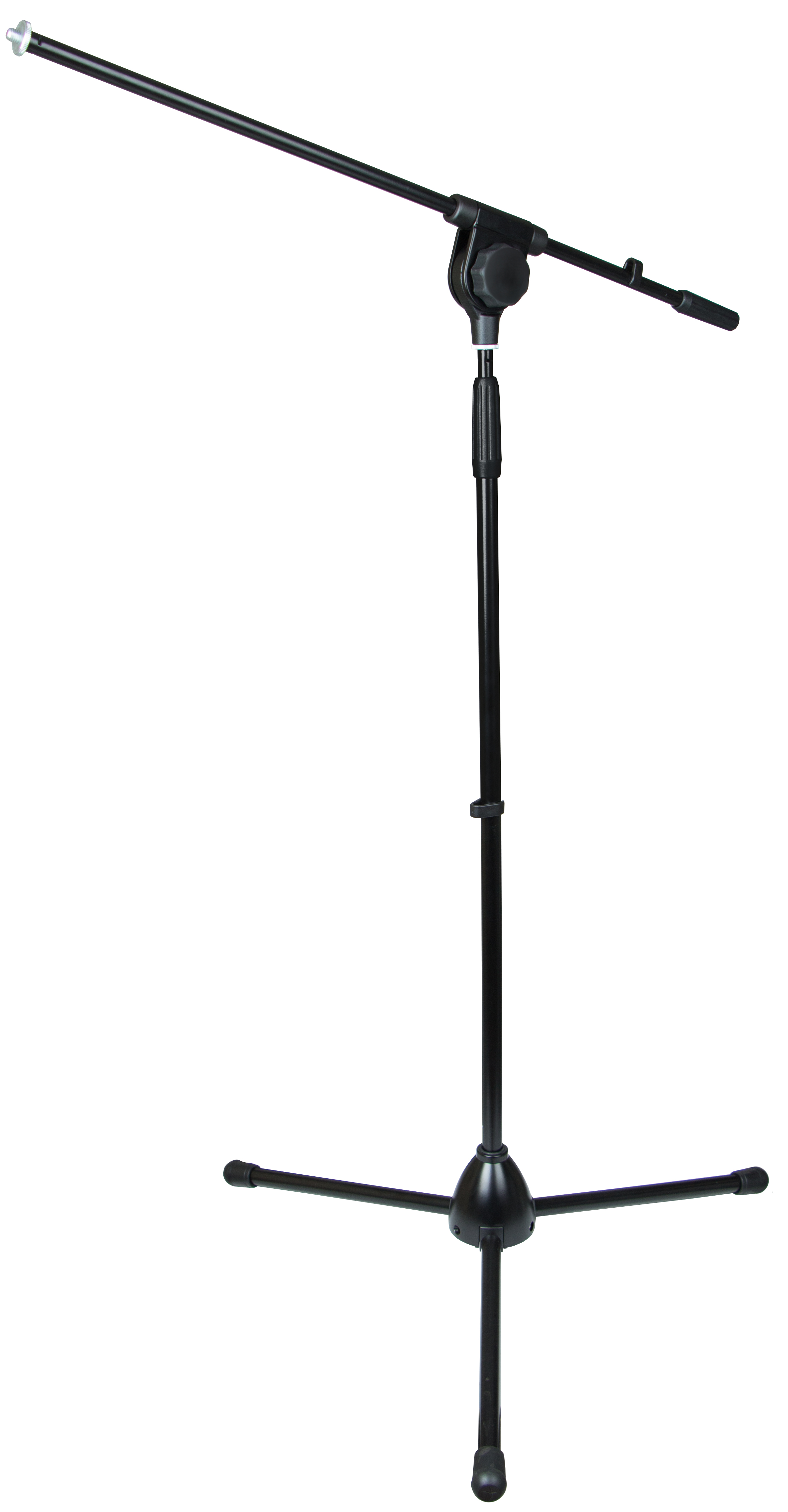 Professional microphone stand with adjustable swivel arm