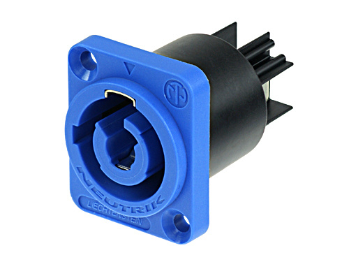 Neutrik CHASSIS D-size Powercon inlet (blue)