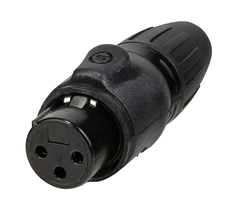 Seetronic Female 3-pin XLR connector IP65 for cable