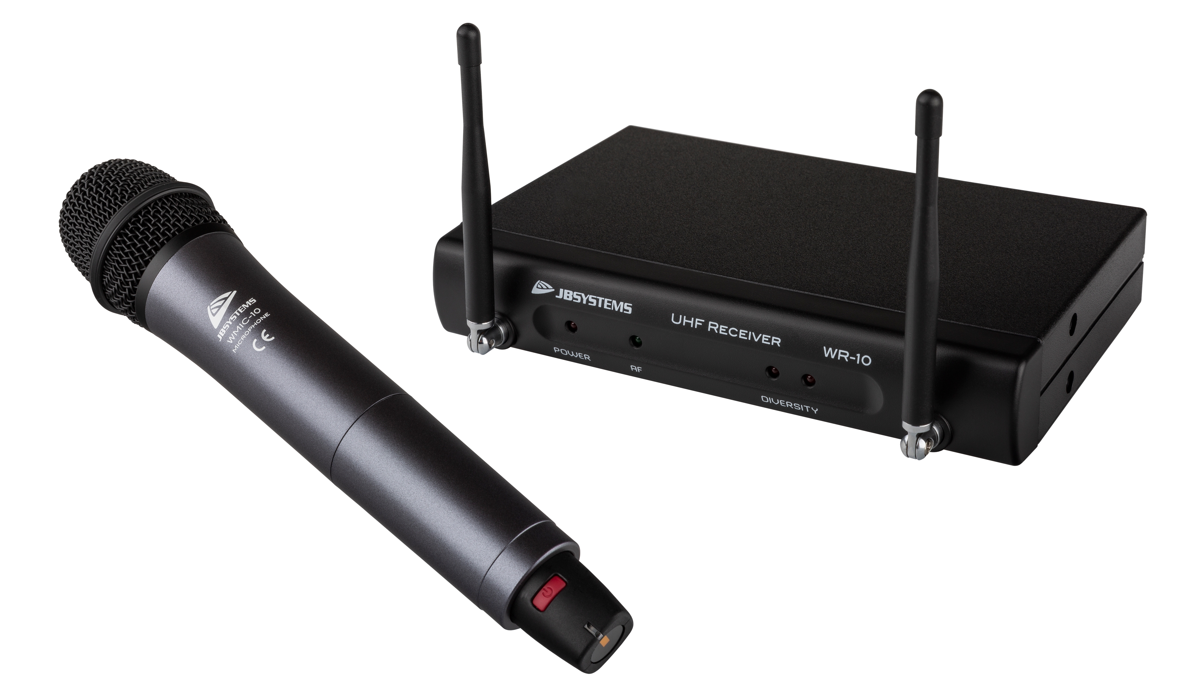 UHF wireless microphone system including WMIC-10 hand microphone